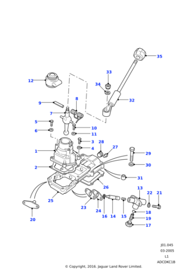 22G1988L - Land Rover Plunger-locking manual transmission