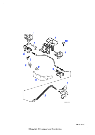 C2C10106 - Jaguar Plate - Mounting