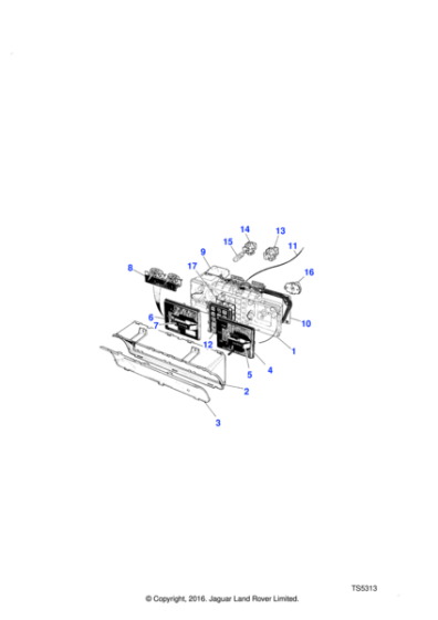 RTC5379 - Land Rover Printed circuit board instrument pack