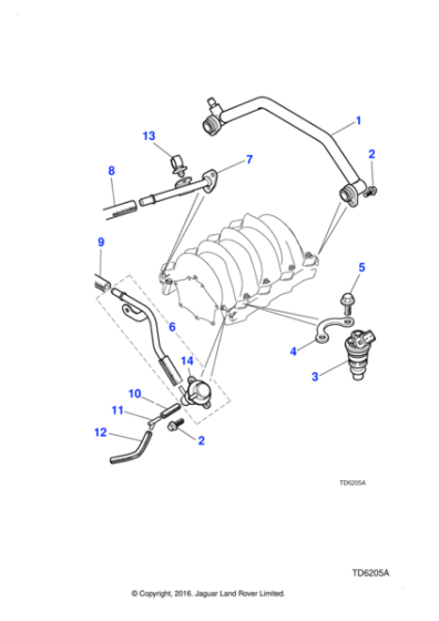 NCA3027AF - Jaguar Connecting pipe