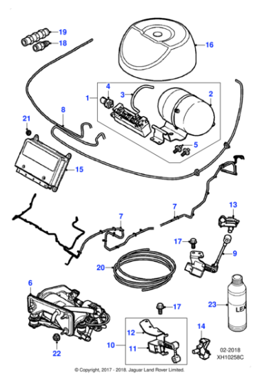 XR834832 - Jaguar Sensor mounting bracket