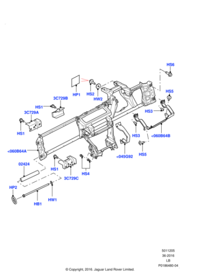 LR030395 - Land Rover Screw