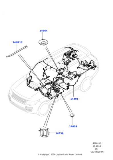 LR051273 - Land Rover Wiring - Main