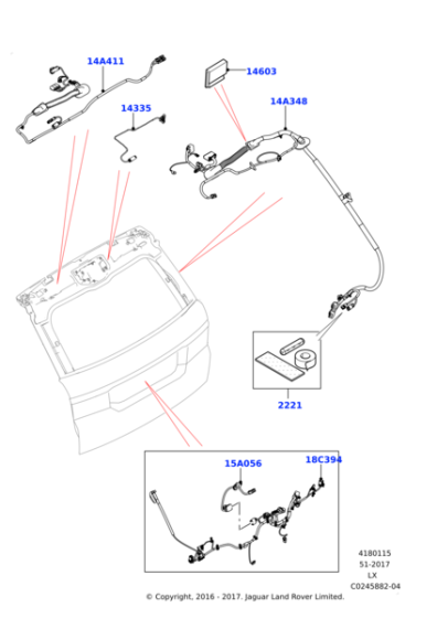 LR064057 - Land Rover Wiring