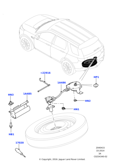 LR058725 - Land Rover Winch