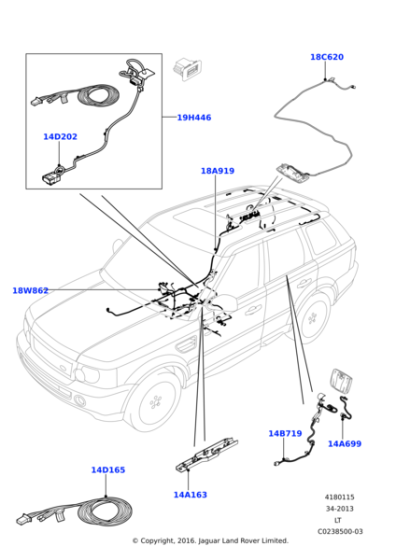 LR047376 - Land Rover Wiring