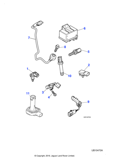 C2C37161 - Jaguar Camshaft position sensor