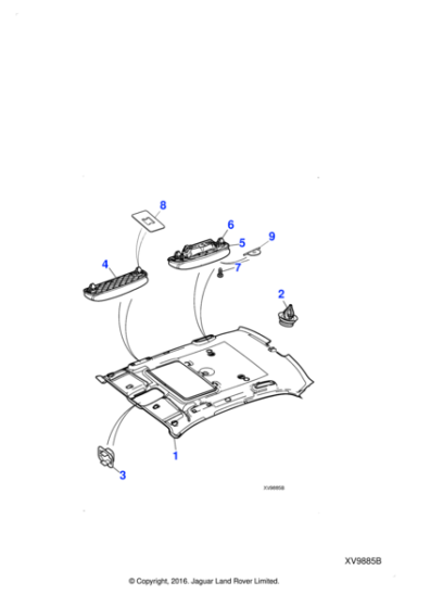 C2C17501LHJ - Jaguar Cover screw