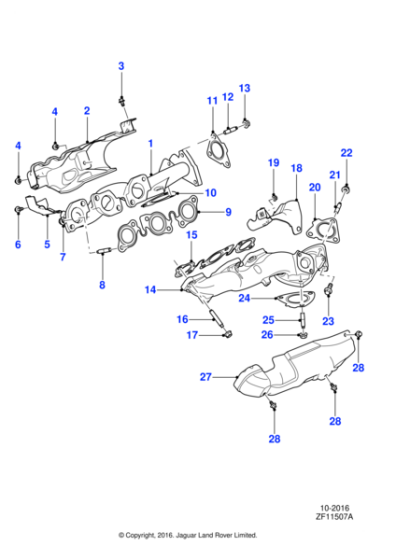 JDE38204 - Jaguar Gasket