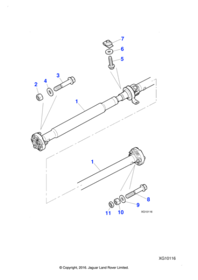 C2C39454 - Jaguar Propshaft