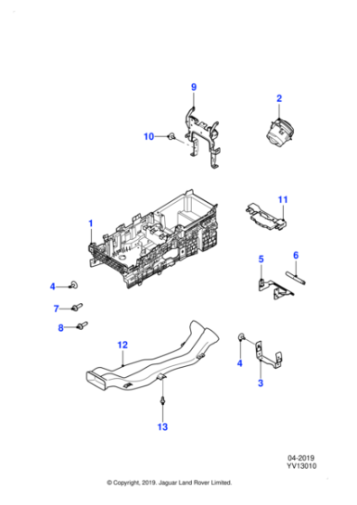 C2D6529 - Jaguar Console vent