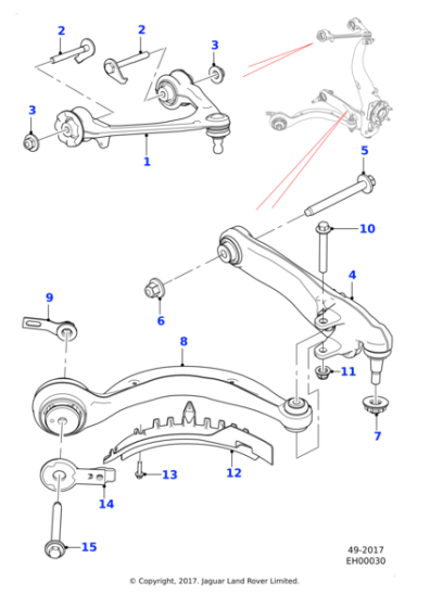 T2H5007 - Jaguar Nut and washer