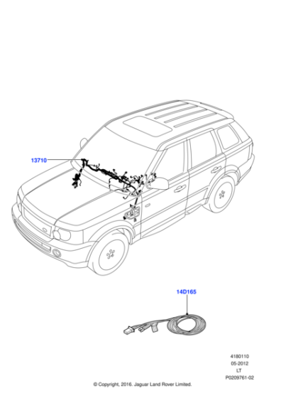 LR021288 - Land Rover Wiring