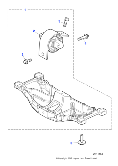 C2C37026 - Jaguar Engine mounting bracket