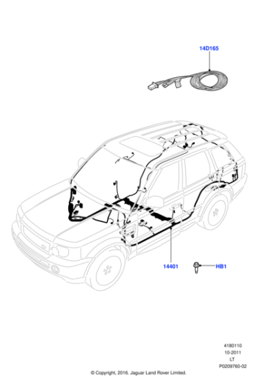 LR016090 - Land Rover Wiring - Main