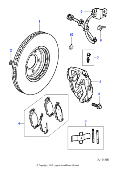 C2C12632 - Jaguar Brake hose