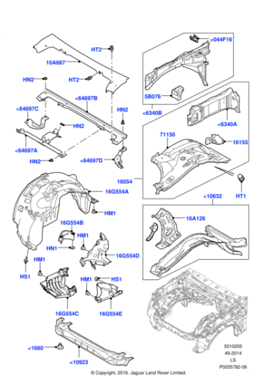 LR017916 - Land Rover Panel - Valance