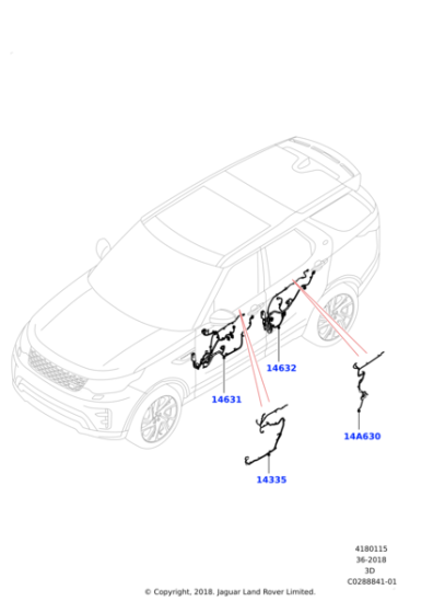 LR123217 - Land Rover Wiring