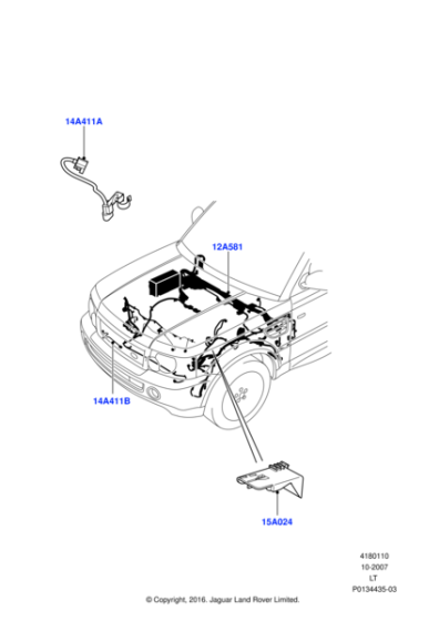 LR015195 - Land Rover Wire