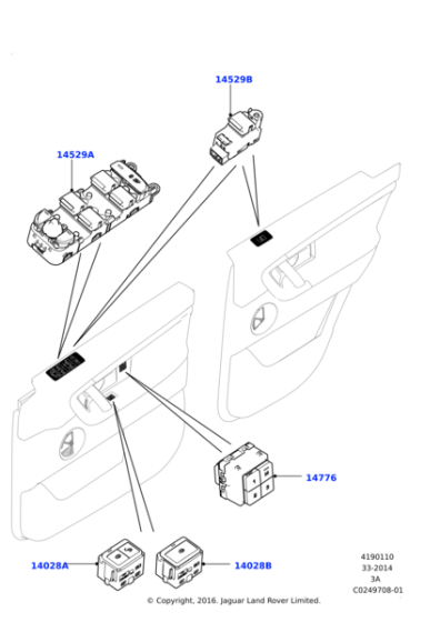 LR085483 - Land Rover Switch