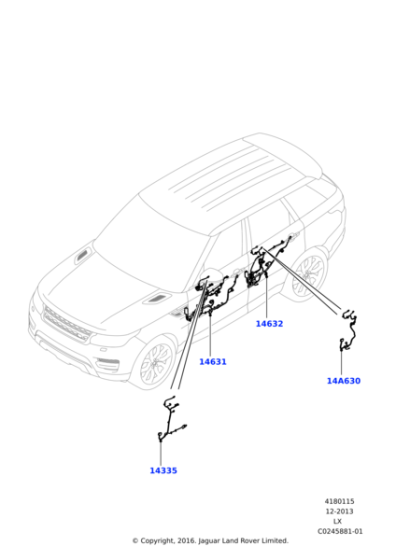 LR050359 - Land Rover Wiring