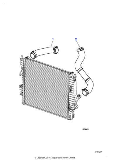 C2C32836 - Jaguar Radiator top hose