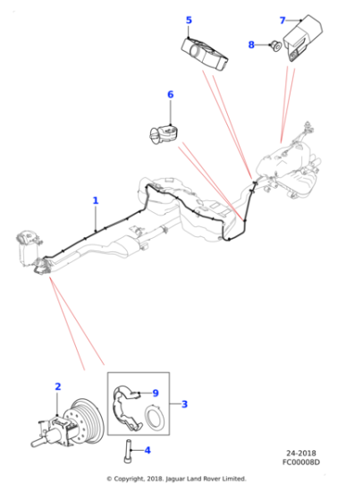 T2H35327 - Jaguar Outlet pipe