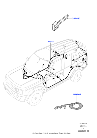 LR020752 - Land Rover Wiring - Main