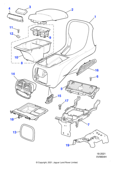 C2C24705 - Jaguar Console vent