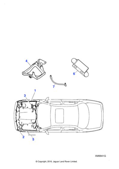 C2C35720 - Jaguar Bumper harness