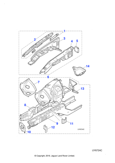 XR827984 - Jaguar Attachment panel