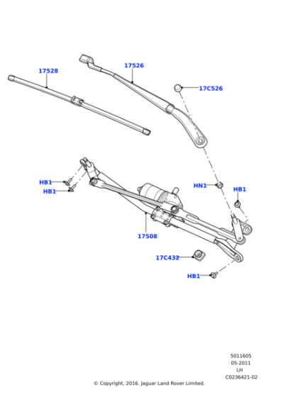 LR027683 - Land Rover Arm - Guide