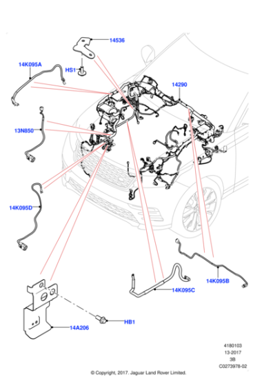 LR135731 - Land Rover Wire