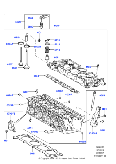 LR022092 - Land Rover Cylinder Head