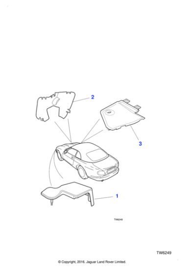 NJA3979AD - Jaguar Bulkhead cover