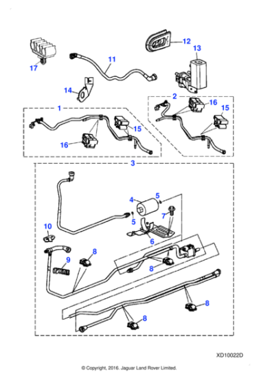 C2C24190 - Jaguar Fuel feed pipe