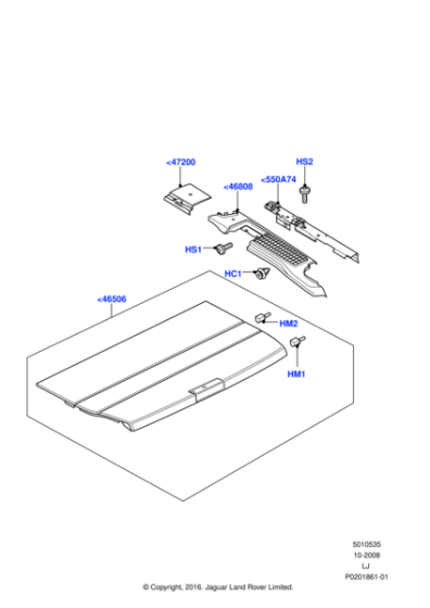 LR017536 - Land Rover Plate - Retaining