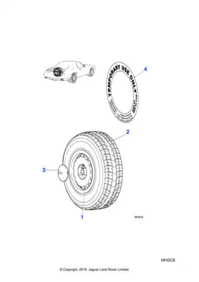 SPC1001 - Jaguar Speedline road wheel