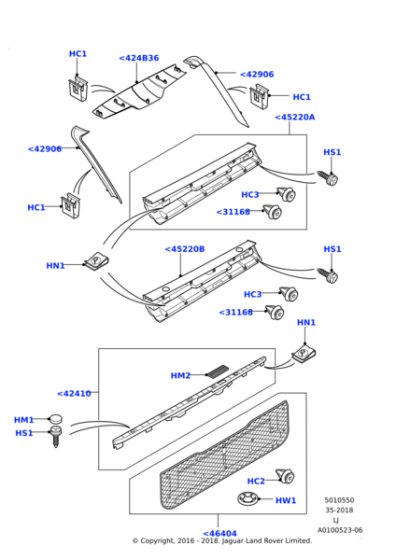 EQT000143VAE - Land Rover Panel - Trim