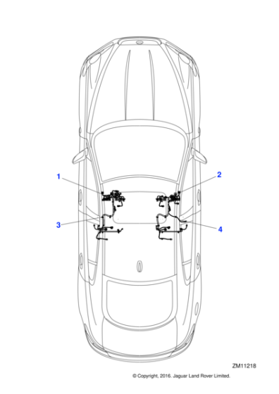 C2Z19273 - Jaguar Driver's seat harness