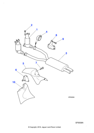 NCB6797AB - Jaguar Exhaust mounting bracket