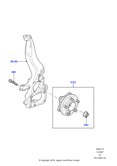 LR014147 - Land Rover Bearing