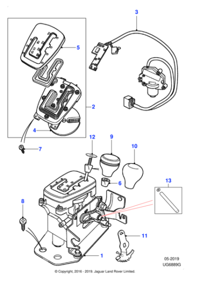 C2P6968LEG - Jaguar Gear change knob