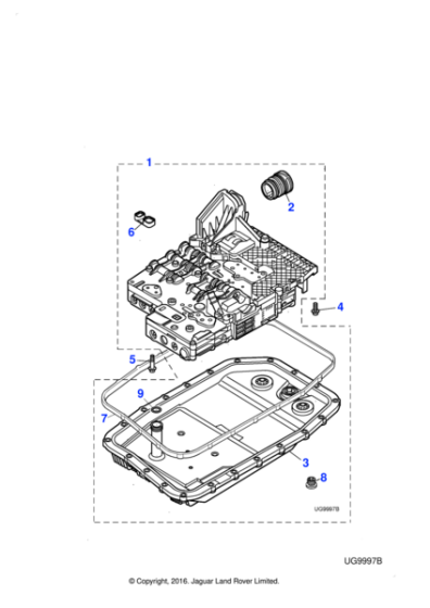 C2C6714 - Jaguar Oil sump gasket