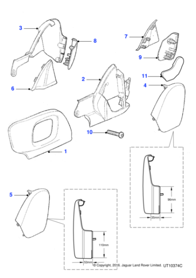 C2C36059SEL - Jaguar Mechanism cover