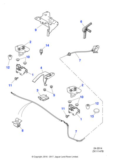 C2Z2836 - Jaguar Bracket