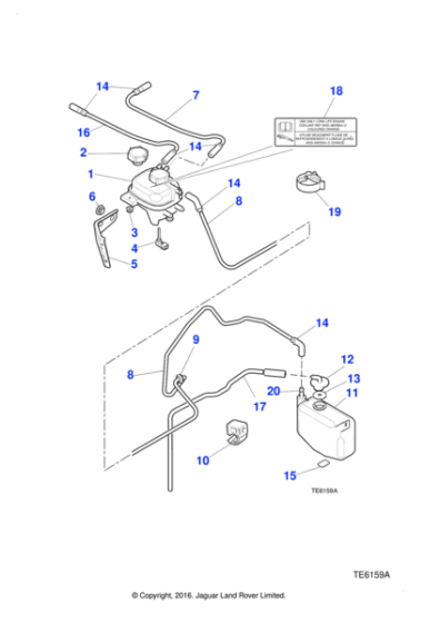 MJA4440BA - Jaguar Pressure cap