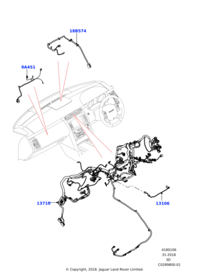 LR119088 - Land Rover Wiring