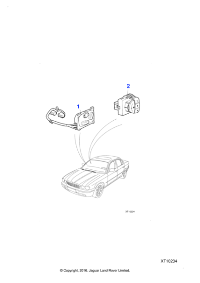 C2C28382SEL - Jaguar Seat adjustment switch