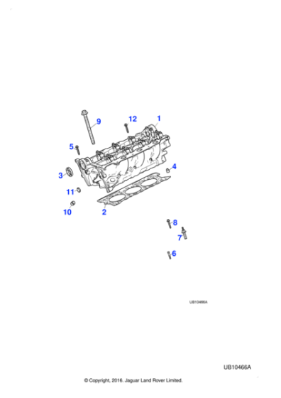 C2S51266 - Jaguar Gasket-Cylinder Head